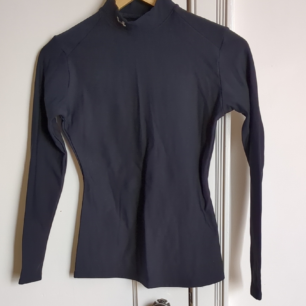 Under Armour Black Mock Turtleneck Base Layer Top